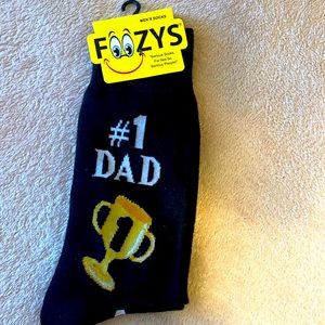 Foozy’s Men’s Collection Black #1 Dad socks